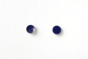 Emailleohrstecker 4mm blau