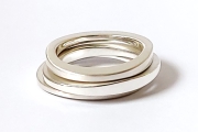 Stapelringe aus Silber