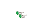 Emailleohrstecker 4mm grün